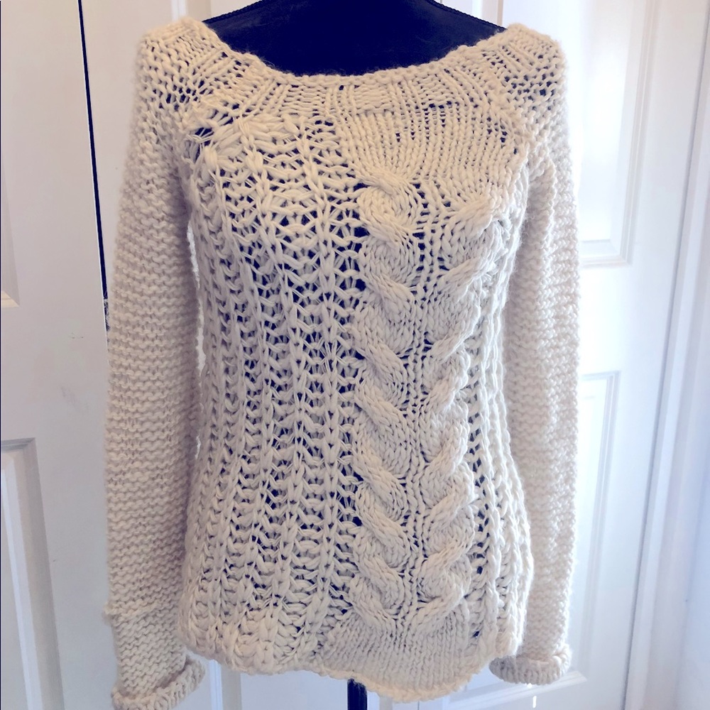 Free People Classic Cableknit Sweater